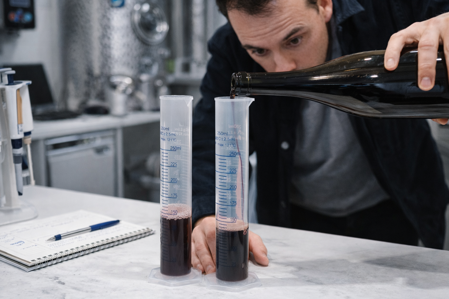 Erwan Petrus en laboratoire